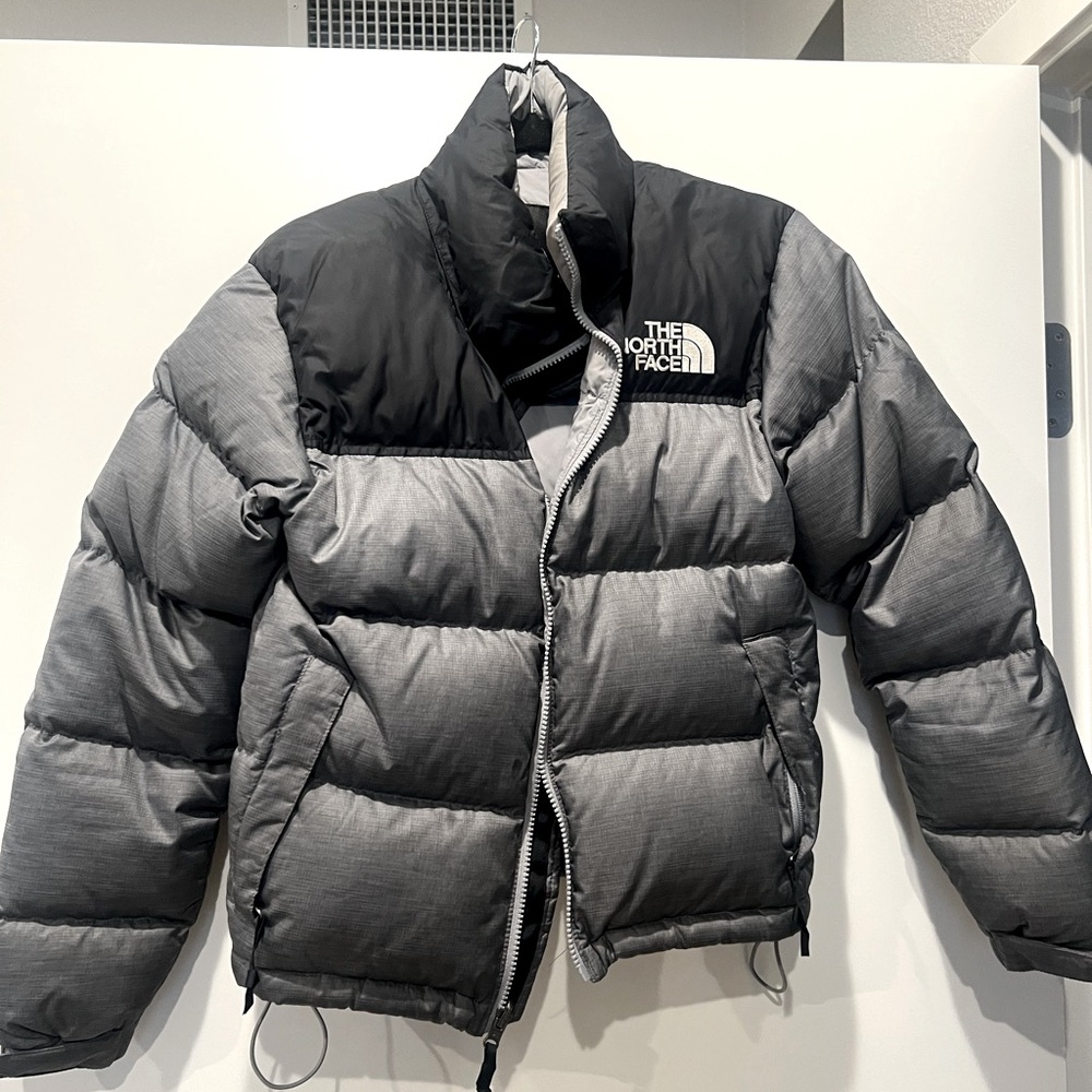 Grey North Face Puffer